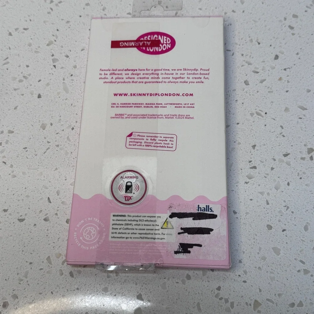 Barbie x Skinnydip London for iPhone 13 14 Pro Max Case Pink 3D Charms NIB